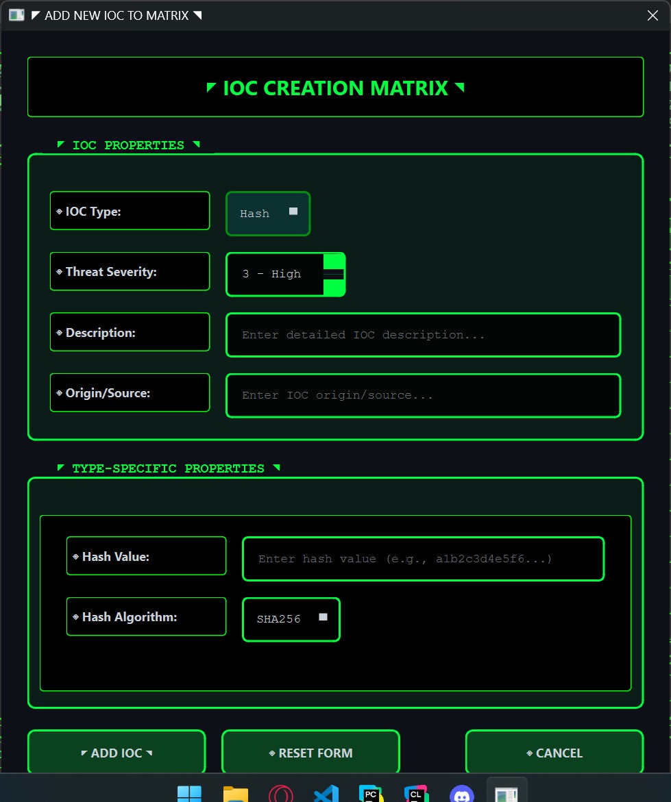 Sentinel IOC Interface
